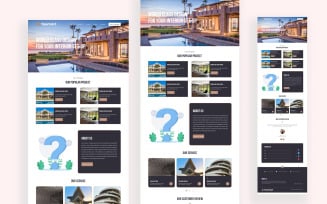 Architecture & Interior Design Portfolio Landing Page