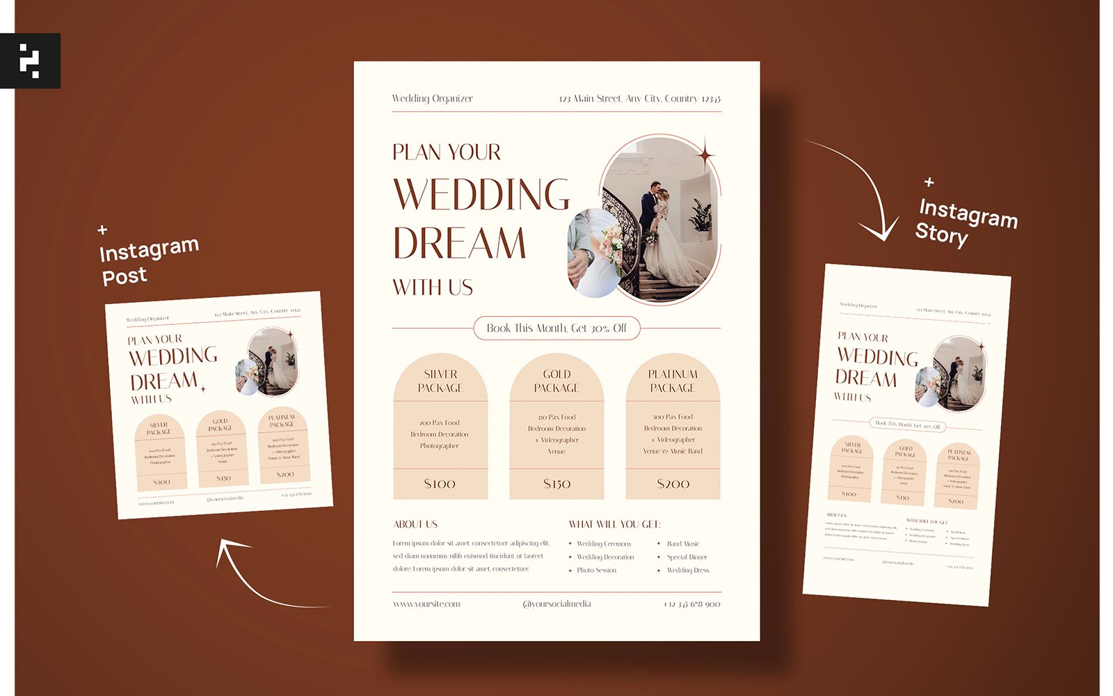 Kit Graphique #330274 Mariage Package Web Design - Logo template Preview