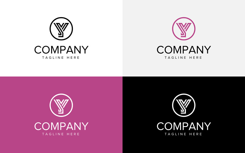 Abstract Y logo icon vector template Logo Template