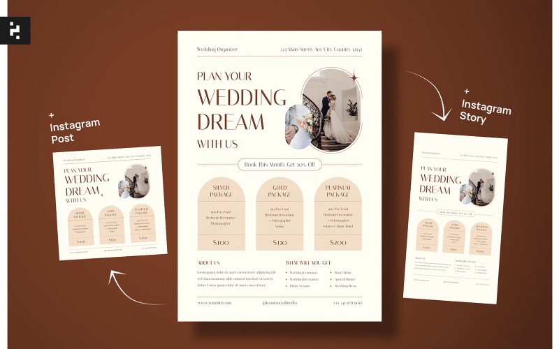 Wedding Package Promotion Flyer Corporate Identity