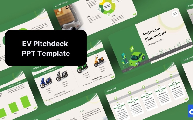 EV Pitch Deck Template - PPT PowerPoint Template