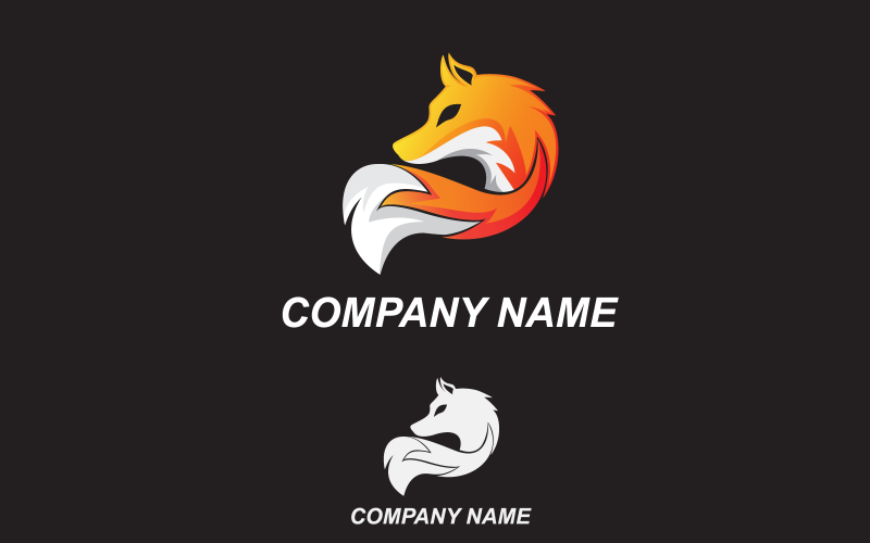 Fox Logo Modern Minimalist Logo Template