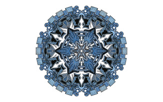 Freddy Brett Mandala Illustration Vector
