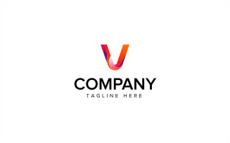 V Letter Logo Design Template