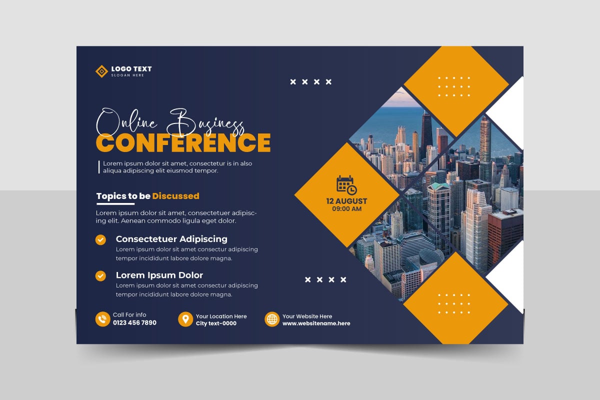 Template #330440 Flyer Conference Webdesign Template - Logo template Preview