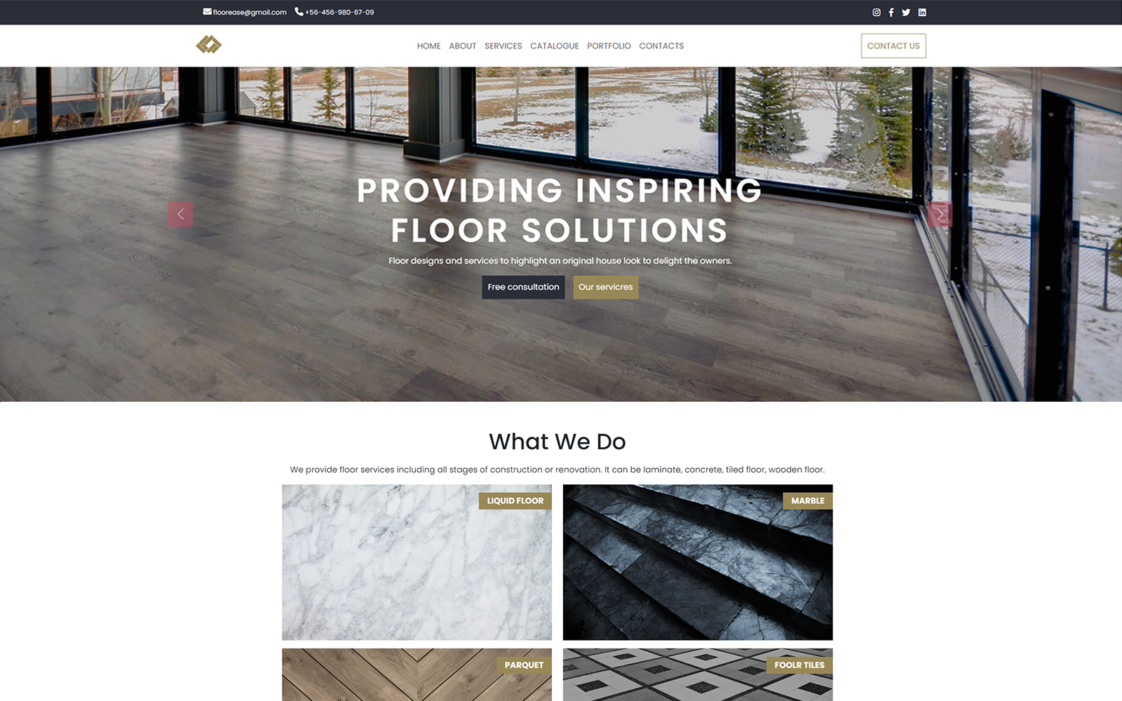Floorease - Responsive Flooring Landing Page
