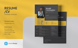 Resume/CV PSD Design Templates Vol 160