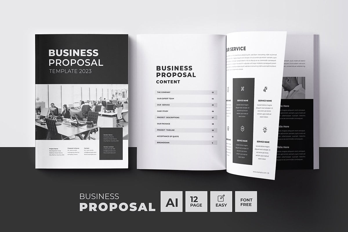 Kit Graphique #330507 Business Proposal Divers Modles Web - Logo template Preview