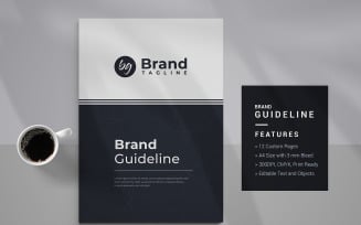 Brand guideline or landscape brand guidelines or brand manual guideline