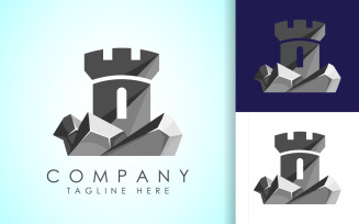 Castle tower logo design vector5