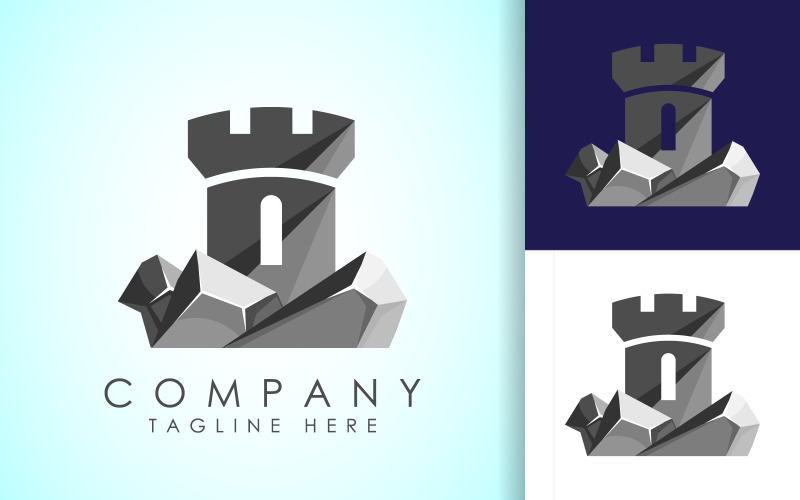 Castle tower logo design vector5 Logo Template
