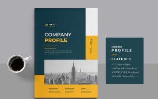 Company profile layout design