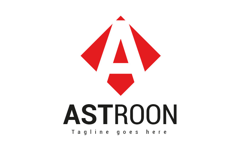 Creative polygon Letter A logo design Logo Template