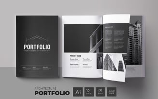 Portfolio Design and architecture portfolio with Black and White