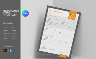 Printable Registration Form Template