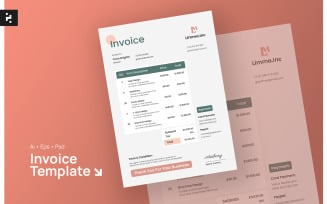 Clean Corporate Invoice Template