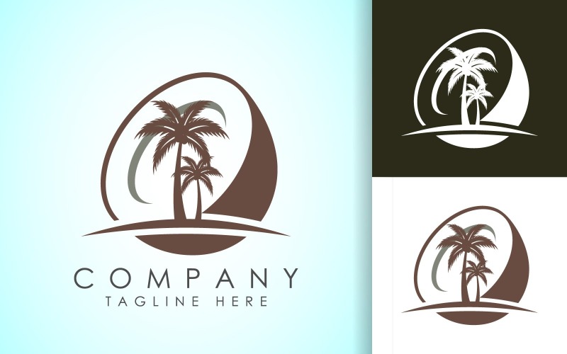 Coconut Logo Coconut drink beverage3 Logo Template