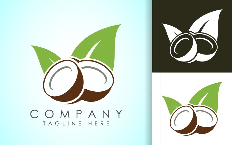Coconut Logo Coconut drink beverage6 Logo Template