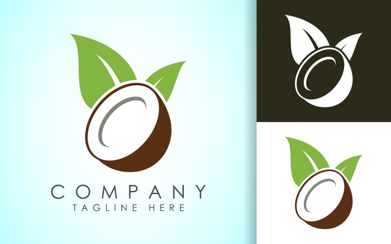 Coconut Logo Coconut drink beverage Logo Template