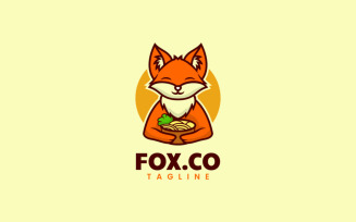 Fox Mascot Cartoon Logo Style