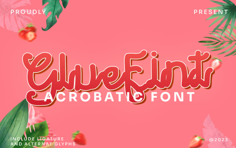 Gluefint - Acrobatic Retro Font