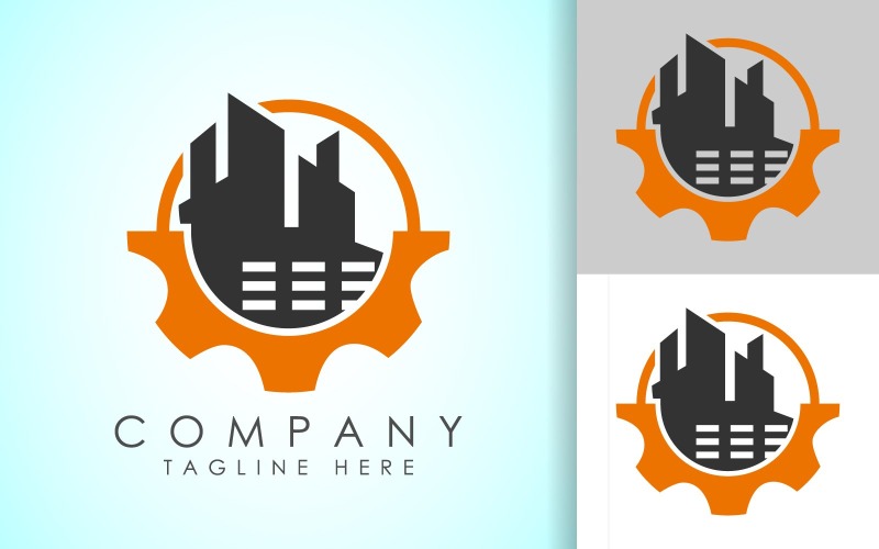 Industrial logo design concept5 Logo Template