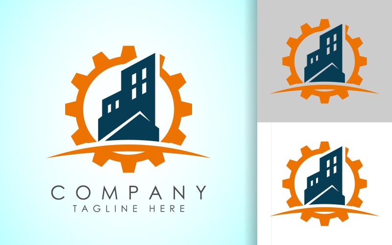 Industrial logo design concept6 Logo Template