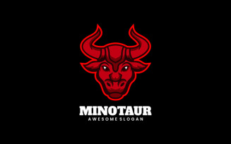 Minotaur Simple Mascot Logo