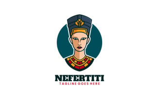Nefertiti Simple Mascot Logo