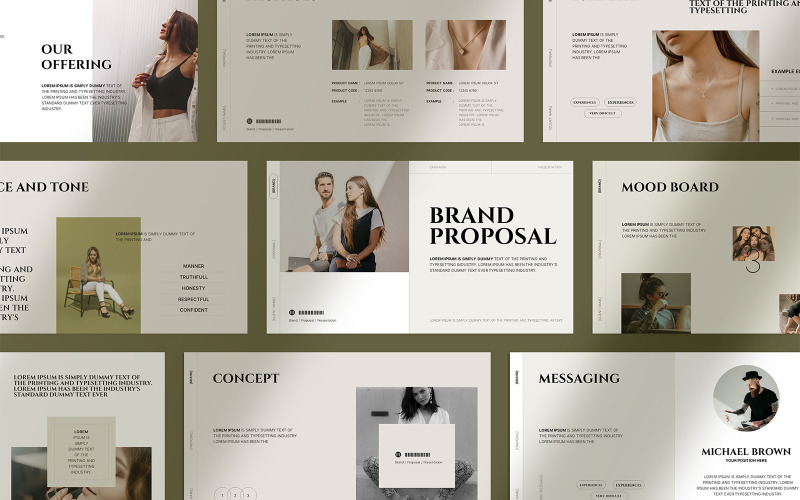 The Brand Proposal Presentation Powerpoint PowerPoint Template