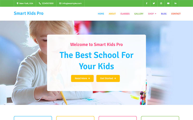 Smart Kids Pro WordPress Themes 330722