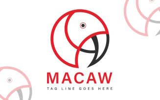 Macaw Bird Logo Template - Bird Logo