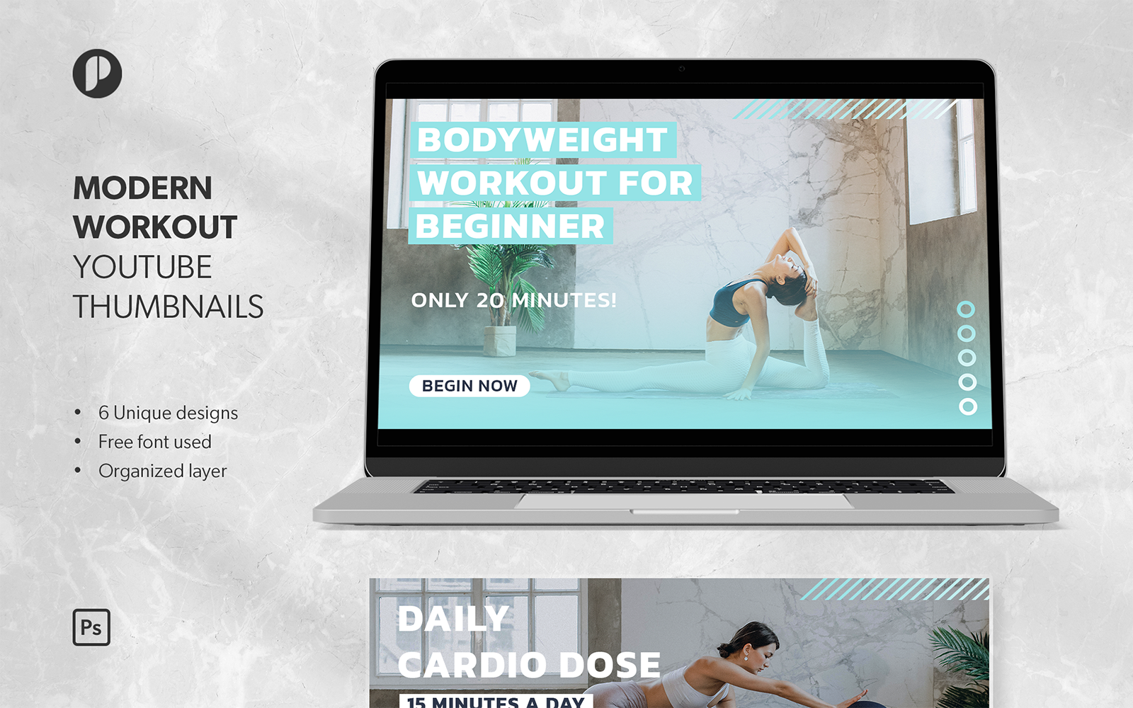 Kit Graphique #330818 Workout Yoga Divers Modles Web - Logo template Preview