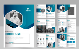 business brochure template layout design, 12 page corporate brochure template