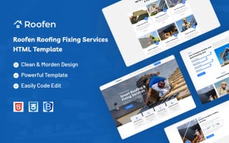 Roofen – Roofing & Fixing Services Website Template