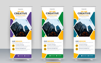 Vector x banner pull up roll up banner standee template