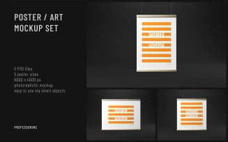 Art / Poster Mockup - Studio Set