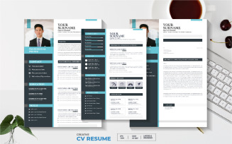 Creative Editable Resume concept or Cv Template with cover letter