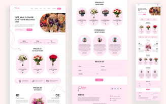 Flower Sale Web Landing Page design