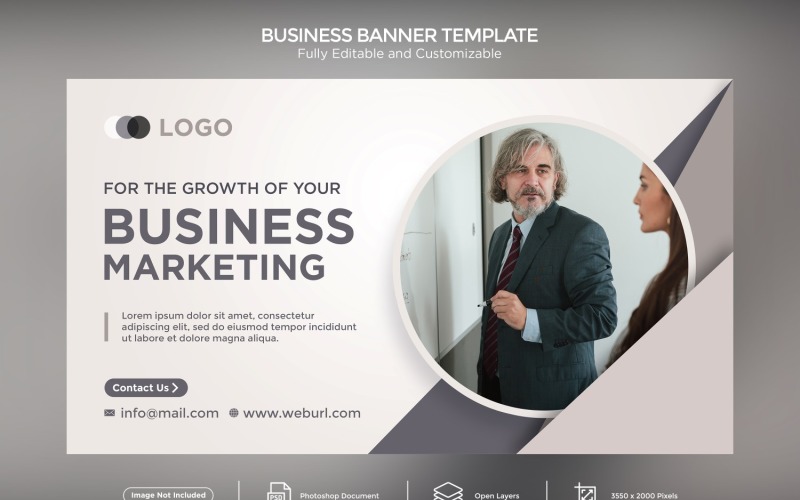 For the Growth of your Business Marketing Banner Design Template Social Media