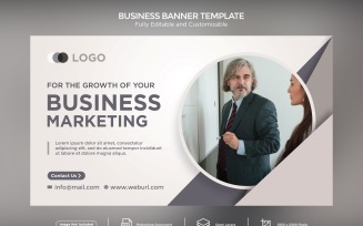 For the Growth of your Business Marketing Banner Design Template