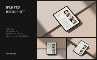 iPad Pro Screen Mockup - Set 2
