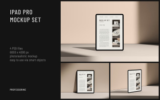 iPad Pro Screen Mockup Set