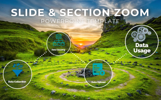 Power point Templates section and slide zoom animation