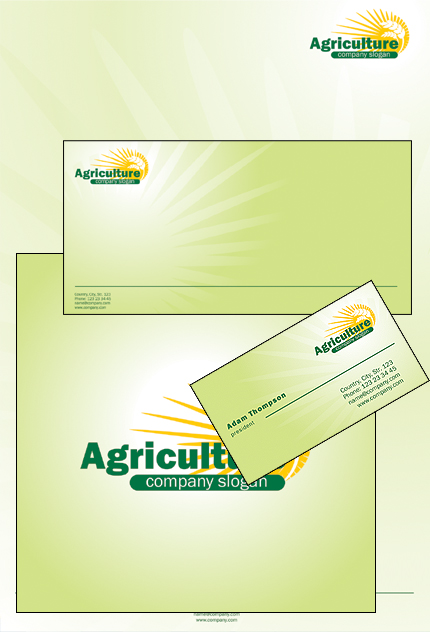 Agriculture Corporate Identity Template Vector Corporate Identity preview