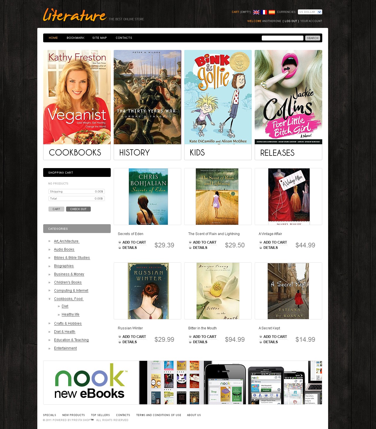 Reader's Store Theme 33139