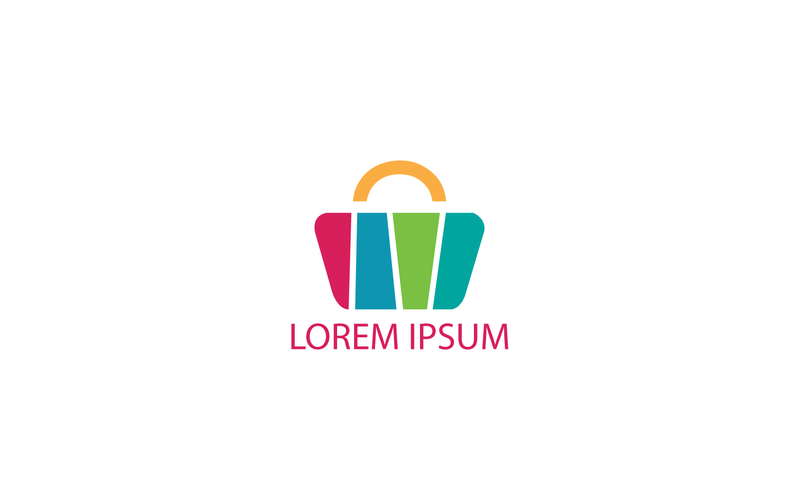 Modern Minimal Shopping Logo Design Logo Template