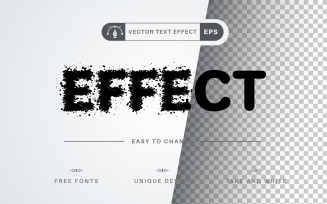 Paint Splatter - Editable Text Effect, Font Style