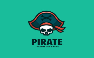 Pirate Simple Mascot Logo Style
