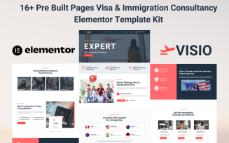 Visio – Visa & Immigration Consultancy Elementor Template Kit